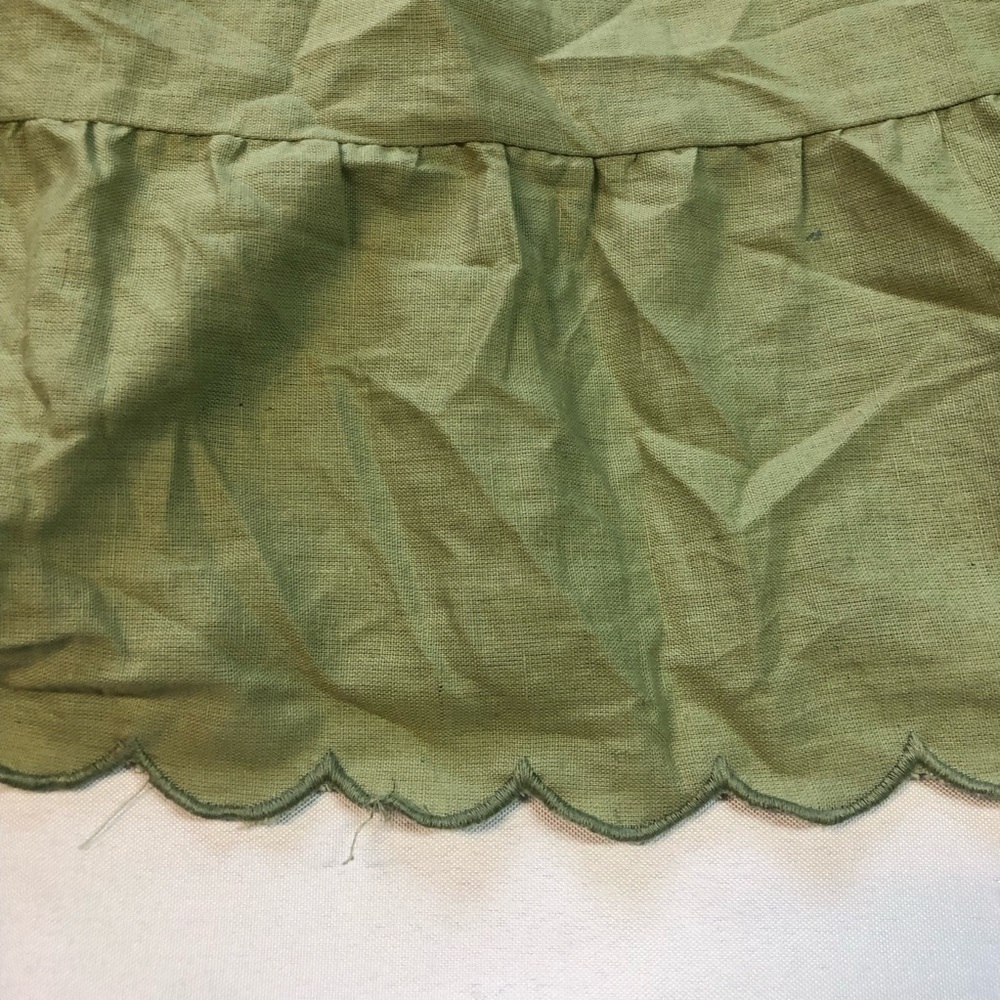 ASOS Women’s Spaghetti Strap Sage Green Side Zip Scallop Whimsical Fairy - Picture 5 of 9